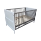 Preview: Kinderbett Juniorbett Beistellbett 140x70 cm 3in1 weiß-grau