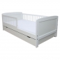 Preview: Kinderbett / Juniorbett Massiv 160 X 70 cm incl. Lattenrost weiss