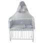 Preview: Beistellbett / Kinderbett 90x40 cm incl. Komplettset grau