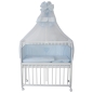 Preview: Beistellbett / Kinderbett 90x40 cm incl. Komplettset blau