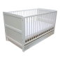 Preview: Kinderbett Juniorbett Beistellbett 140x70 cm 3in1 weiß mit Matratze und Schublade