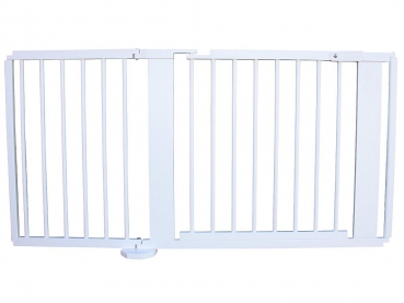Absperrgitter Türschutzgitter Treppenschutzgitter 141cm massiv weiss