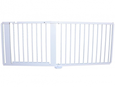 Absperrgitter Türschutzgitter Treppenschutzgitter 186 cm massiv weiss