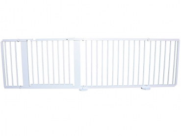 Absperrgitter Türschutzgitter Treppenschutzgitter 255 cm massiv weiss