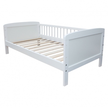Kinderbett / Juniorbett Massiv 160 X 70 cm incl. Lattenrost weiss