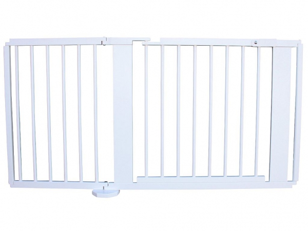 Absperrgitter Türschutzgitter Treppenschutzgitter 141cm massiv weiss