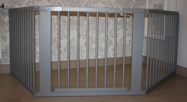 Schutzgitter Absperrgitter Türgitter Treppenschutzgitter 273 cm grau