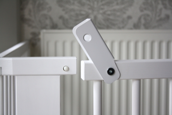 Absperrgitter Türschutzgitter Treppenschutzgitter 323 cm massiv weiss